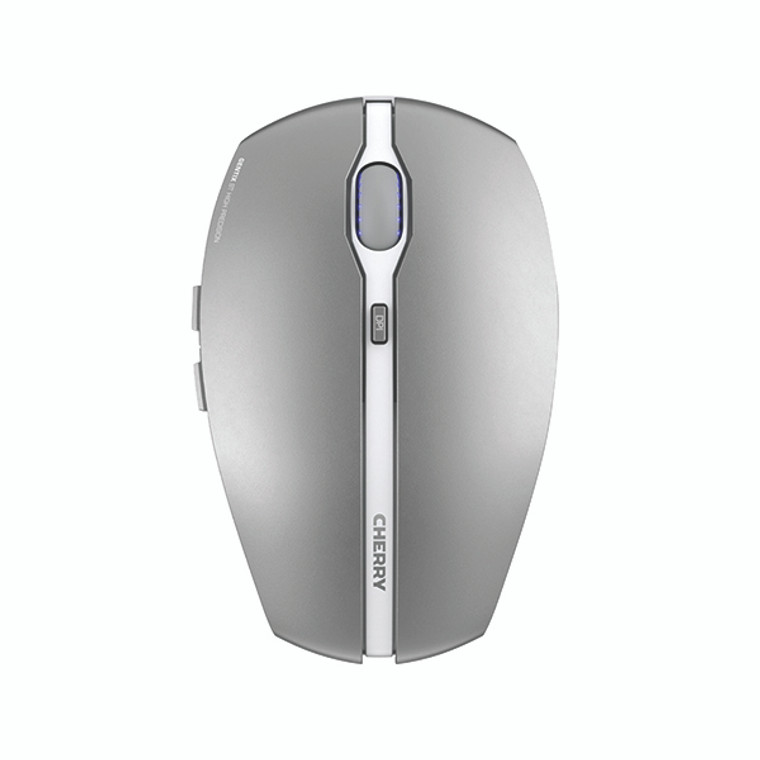 Cherry Gentix Bluetooth Wireless Mouse with Multi Device Function Frosted Silver JW-7500-20