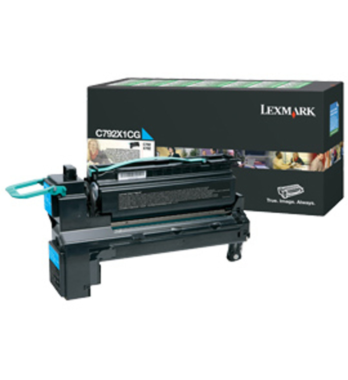 Lexmark C792X1CG Cyan Toner Extra High Capacity Return Program 20K pages