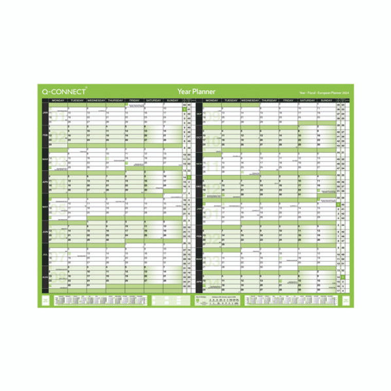 Q-Connect 16 Month Planner A1 Unmounted 2024-25 KFBPU124