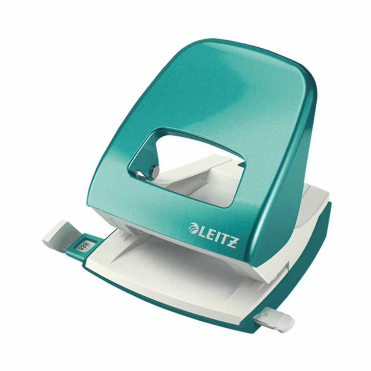 LZ10304 Leitz NeXXt WOW Metal Office Hole Punch 30 sheets Ice Blue 50081051
