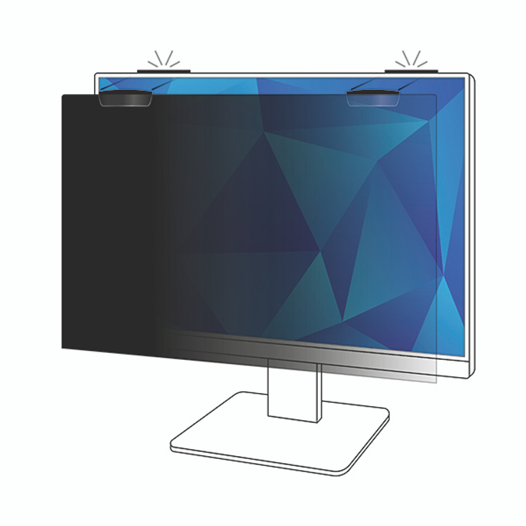 3M Privacy Filter for 21.5 Inch Full Screen Monitor with COMPLYMagnetic Attach 16:9 PF215W9EM