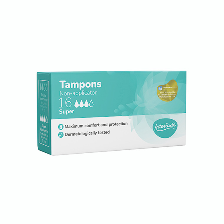 Interlude Digital Tampons Super Boxed 16 (Pack of 12) 6450A