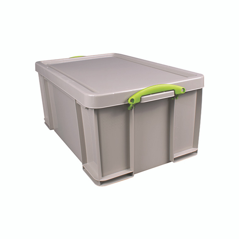 Really Useful 64L Stacking Box Recycled Grey 64RDGCB