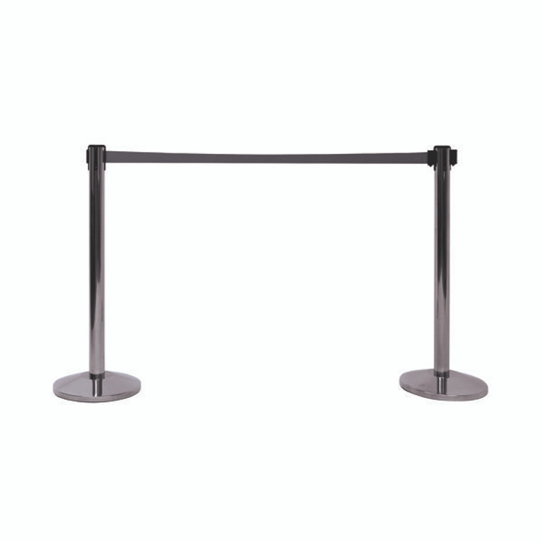 VFM Barriers with 3.4m Belt Chrome (Pack of 2) 421935