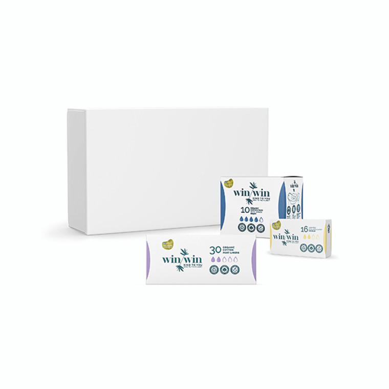 Bundle Organic Tampon Regular 16 x6 Packs/Night Pad 10 x4 Packs/Liners 10 x1 Pack OPBUND4