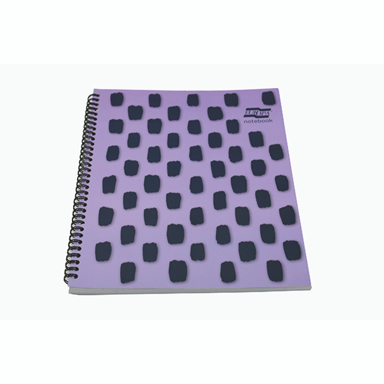 Europa Splash Notebooks 160 Lined Pages A4+ Purple Cover (Pack of 3) EU1502Z