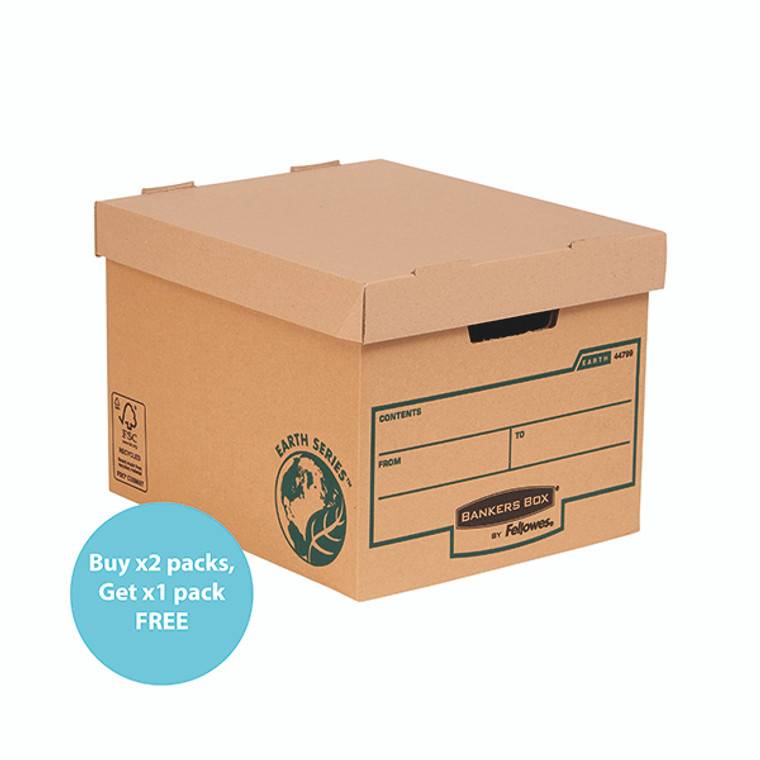 Fellowes Bankers Box Earth Series Box Heavy Duty (Pack of 10) 3 FOR 2