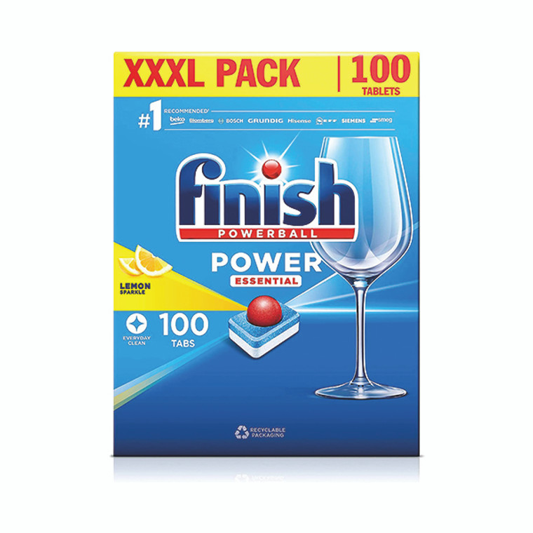 Finish Power Essential Dishwasher Tabs Lemon (Pack of 100) 3260933