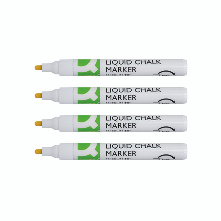 Q-Connect Chalk Markers Medium Tip White (Pack of 4) KF16282