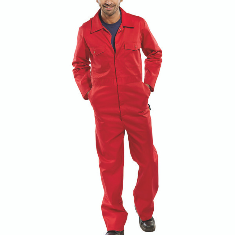 Beeswift Click Boilersuit Red 48