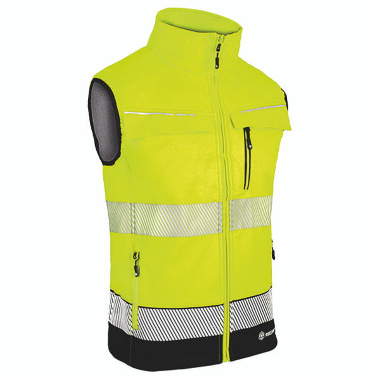 Beeswift Deltic High Visibility Gilet Two-Tone Saturn Yellow/Navy Blue 3XL