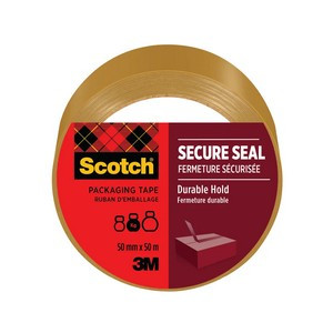Scotch Secure Seal Packaging Tape Brown 50mmx50m Roll 7100300848