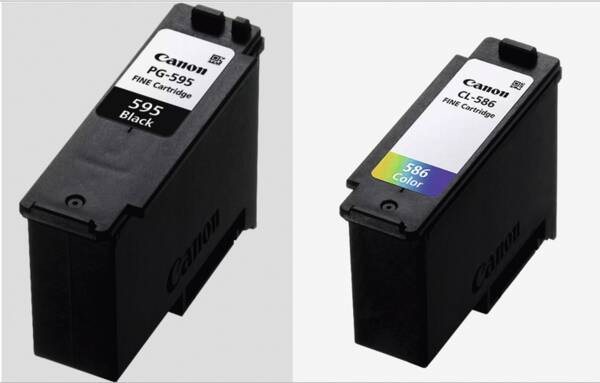 Canon 7171C004/PG-595/CL-586 Ink Cartridge Multipack black + Colour + Photopaper GP-501 6,7ml + 9,9ml Pack of 2