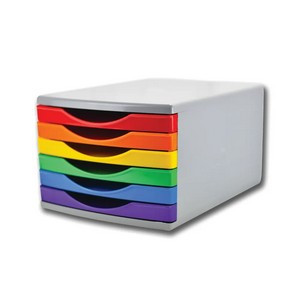 5 Star 6 Drawer Tower 6x30mm 180mm Rainbow FS677826