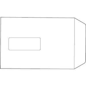5 Star C5 Window Pocket Envelope Press Seal 100gsm White 229x162mm (Pack of 500) 553258