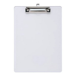 5 Star Clipboard Solid Plastic with Rounded Corners A4 Clear 913721