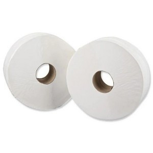 5 Star Jumbo Toilet Roll 2-Ply 250x92x400m White (Pack of 6) 930114