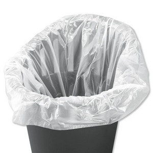 5 Star Light Duty Swing Bin Liners 40 Litre Capacity White (Pack of 1000) 929836