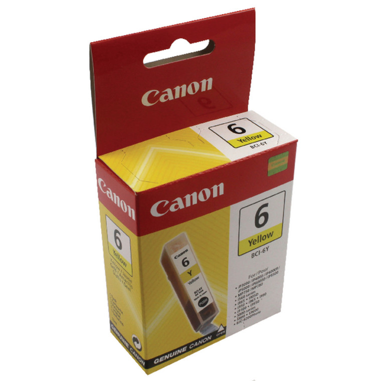 BCI-6Y Canon 4708A002 BCI-6 Yellow Ink Cartridge