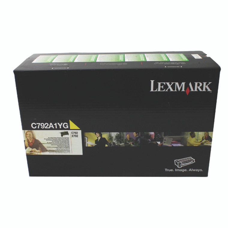 0C792A1YG Lexmark C792A1YG Yellow Ink Cartridge Use Return