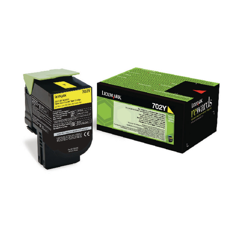 70C20Y0 Lexmark 70C20Y0 702Y Yellow Toner Use Return