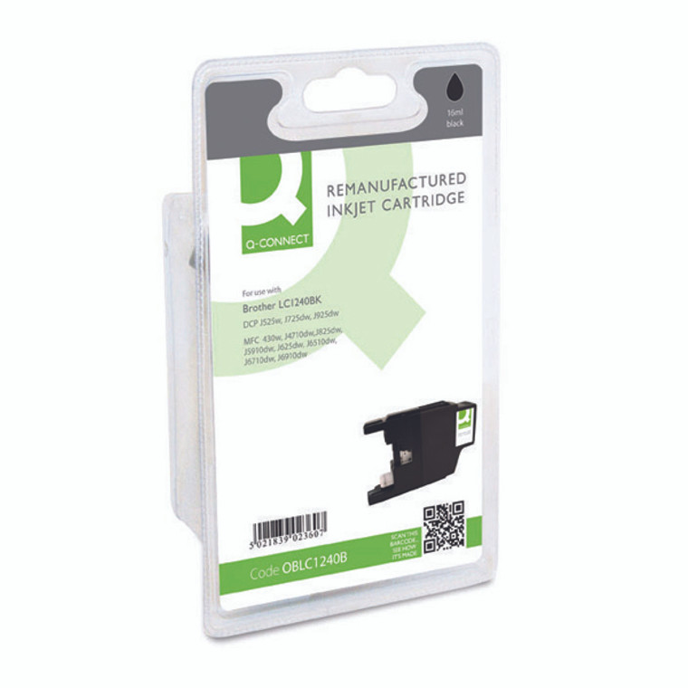 OBLC1240B Compatible replace Brother LC-1240BK Black Ink Cartridge