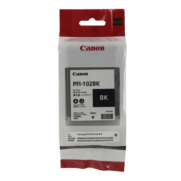 PFI-102BK Canon 0895B001 PFI-102 Black Dye Ink Tank