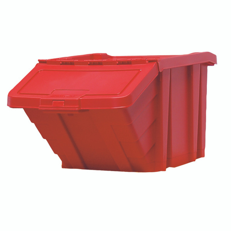 SBY18303 VFM Red Heavy Duty Recycle Storage Bin With Lid 369045