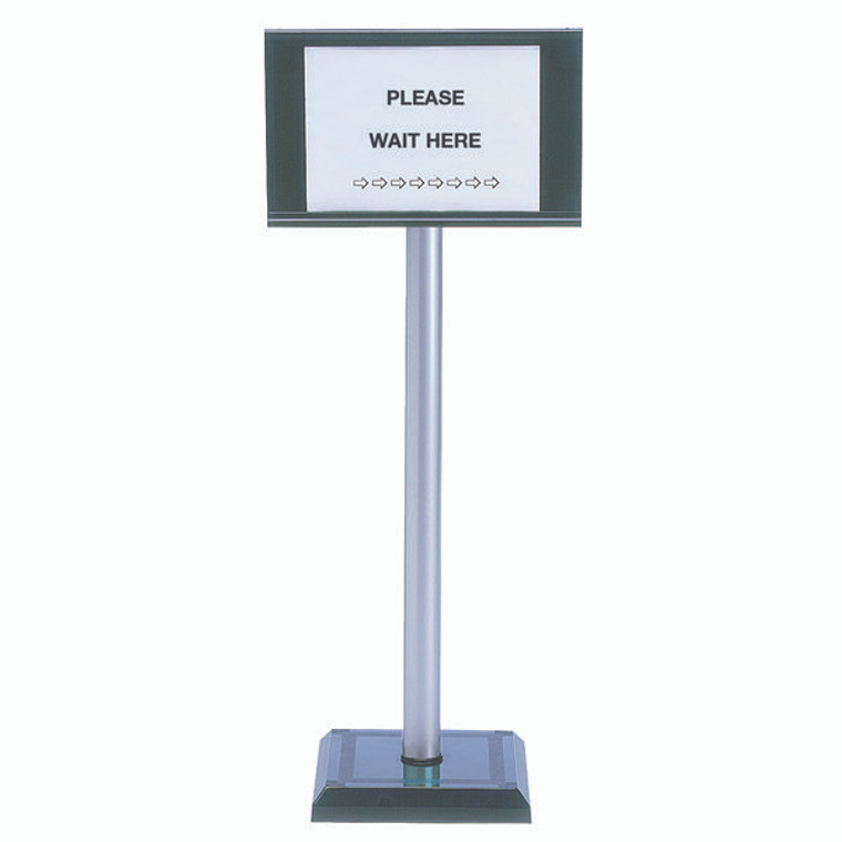 SBY18396 Pvc Post 110cm With Sign A4 Holder 370445