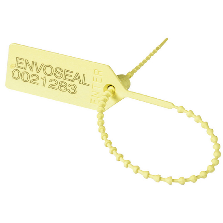 SBY11134 Security Seal Pull Tight 149mm Numbered Yellow Pack 1000 323473