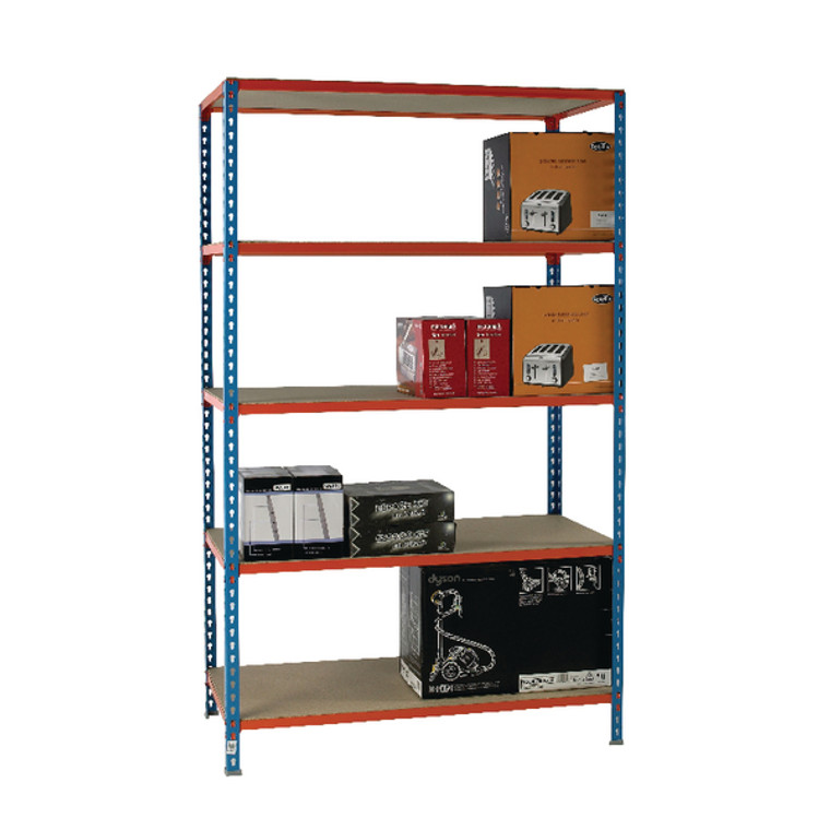 SBY22574 Standard Duty Painted Orange Shelf Unit Blue 378983