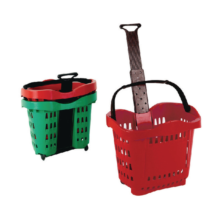 SBY20753 Giant Shopping Basket Trolley Red SBY20753