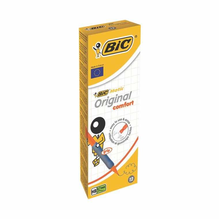 BC00875 Bic Matic Original Comfort Mechanical Pencil 0 7mm Pack 12 890284