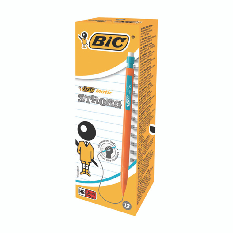 BC24973 Bic Matic Original Mechanical Pencil Broad 0 9mm Pack 12 892271