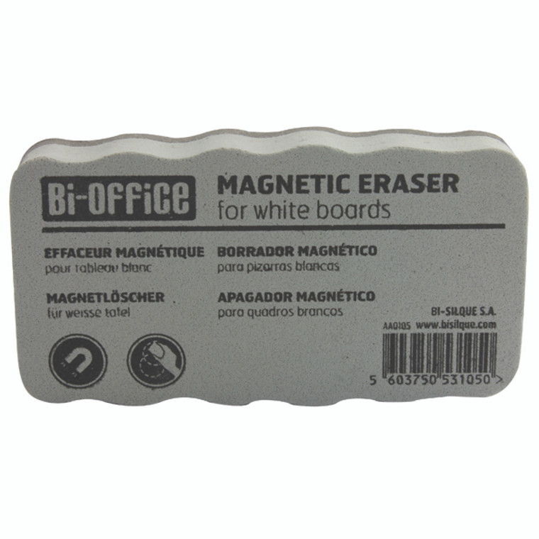 BQ53105 Bi-Office White Lightweight Magnetic Eraser AA0105 BQ53105