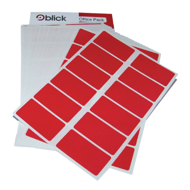 RS01991 Blick Labels in Office Packs 25mmx50mm Red Pack 320 RS019954