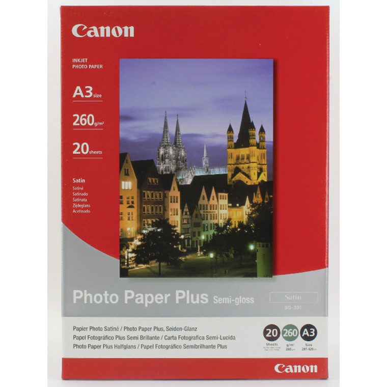 CO40542 Canon SG-201 A3 Photo Paper Plus Pack 20 1686B026