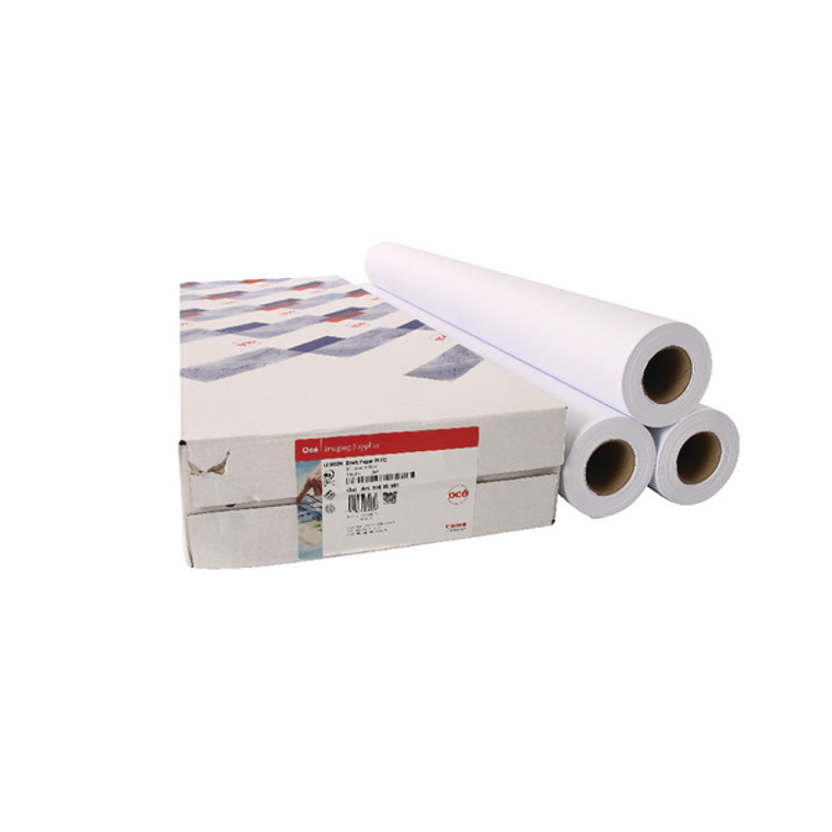 CO10264 Canon Uncoated Draft Inkjet Paper 610mm x 50m Pack 3 97003457