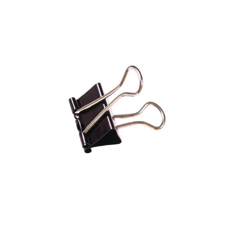 WS22781 Foldback Clip 25mm Black Pack 100 22781