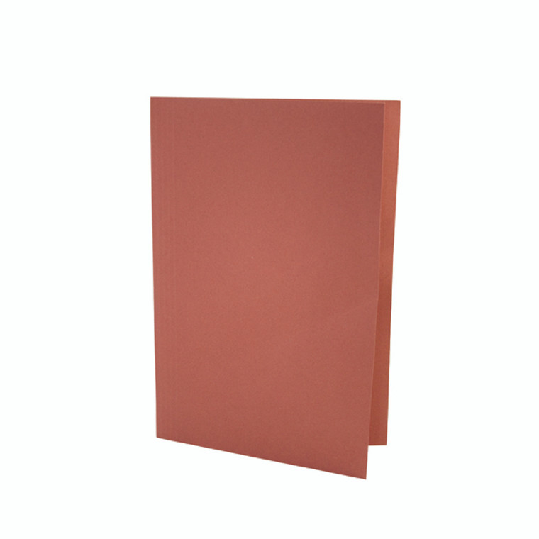 JT43208 Exacompta Guildhall Square Cut Folder Mediumweight Foolscap Red Pack 100 FS250-REDZ