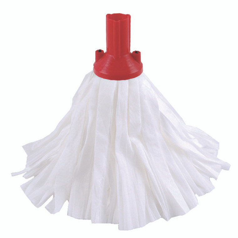 CNT02137 Exel Big White Mop Head Red Can absorb 3 times its own weight Pack 10 102199RD