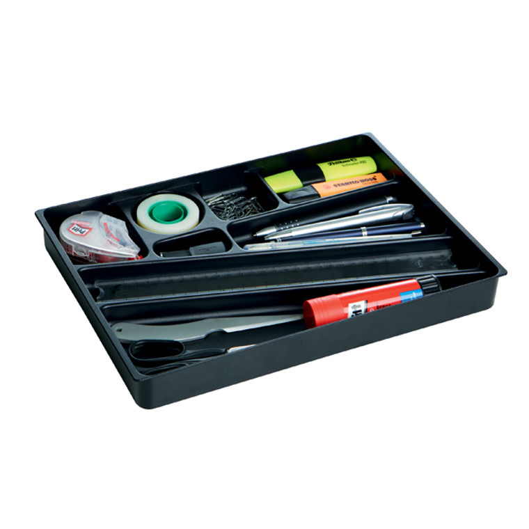 AL00406 Durable Desk Drawer Organiser Black 1712004058