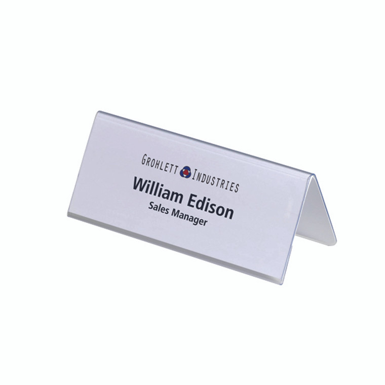 DB8050 Durable Table Place Name Holder 61x150mm Pack 25 8050