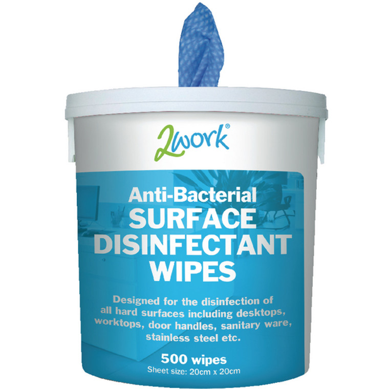 CPD24700 2Work Disinfectant Wipes Pack 500 EBSD500