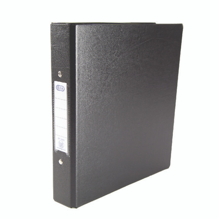 BX96889 Elba 25mm 2 O-Ring Binder A5 Black Pack 10 100082442