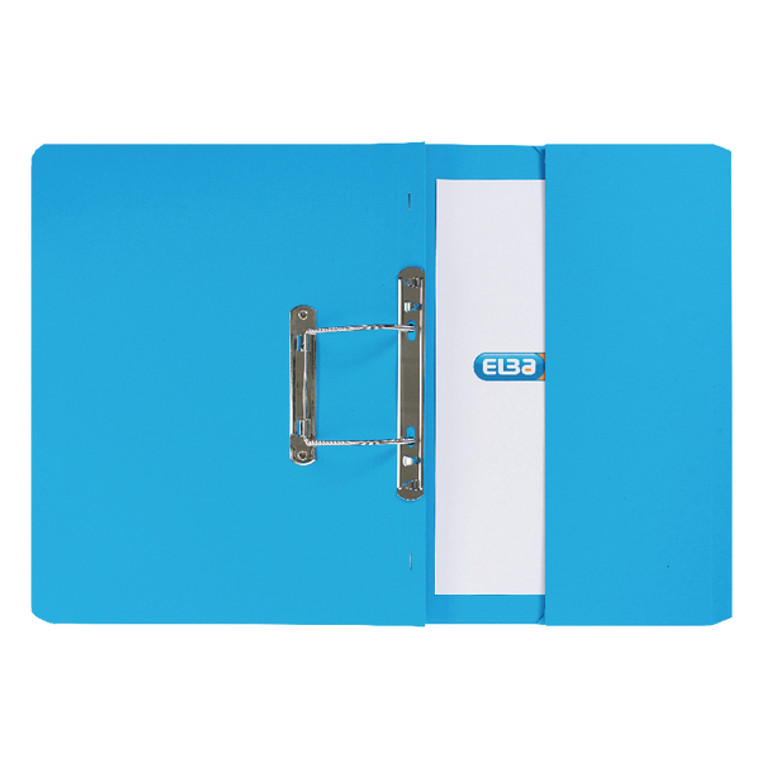 GX30113 Elba Stratford Spring Pocket File 320gsm Foolscap Blue Pack 25 100090146