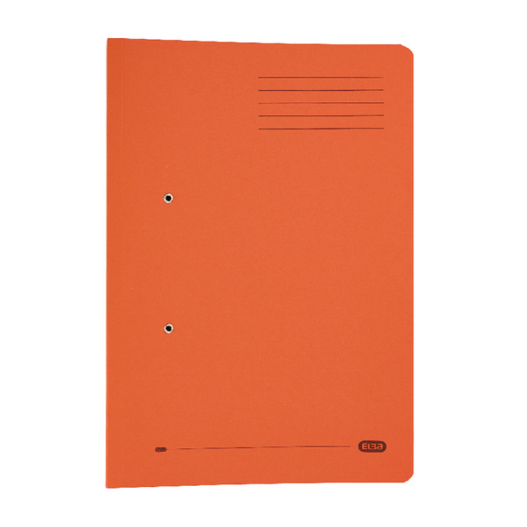 GX30116 Elba Stratford Spring Pocket File 320gsm Foolscap Orange Pack 25 100090148