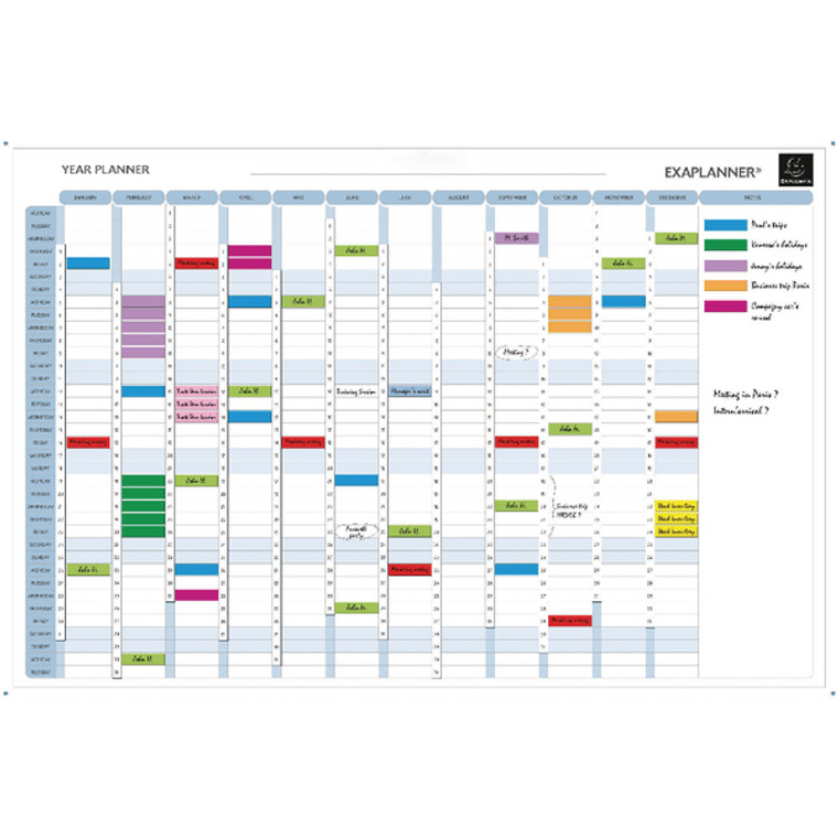 GH56153 Exacompta Magnetic Perpetual Year Planner Comes with magnets magnet strips pens box 56153E