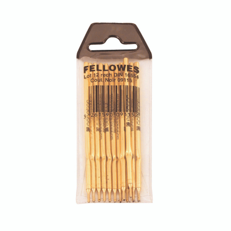 BB09115 Fellowes Ballpoint Desk Pen Chain Refill Pack 12 0911501