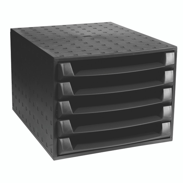 GH42261 Forever 5 Drawer Set Black W284 x D387 x H218mm 221014D